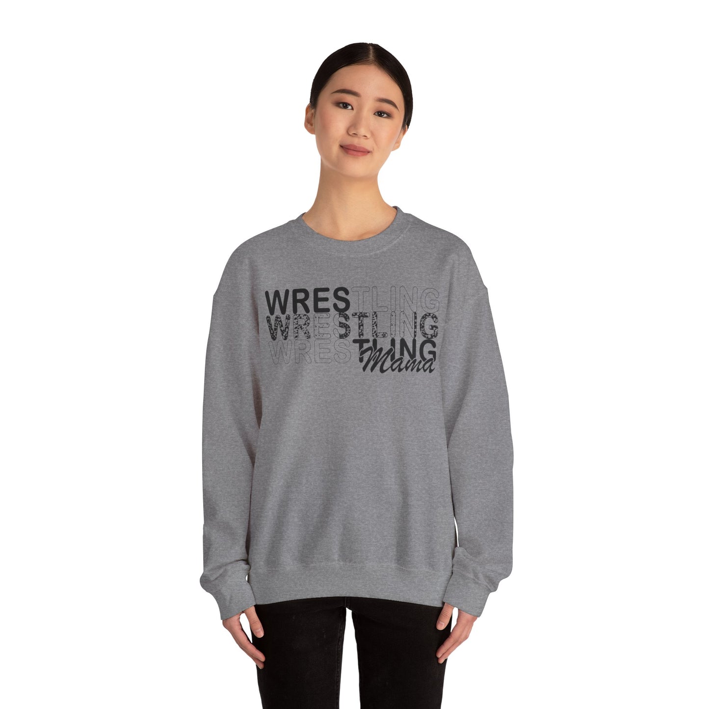 Wrestling Mama Unisex Heavy Blend™ Crewneck Sweatshirt