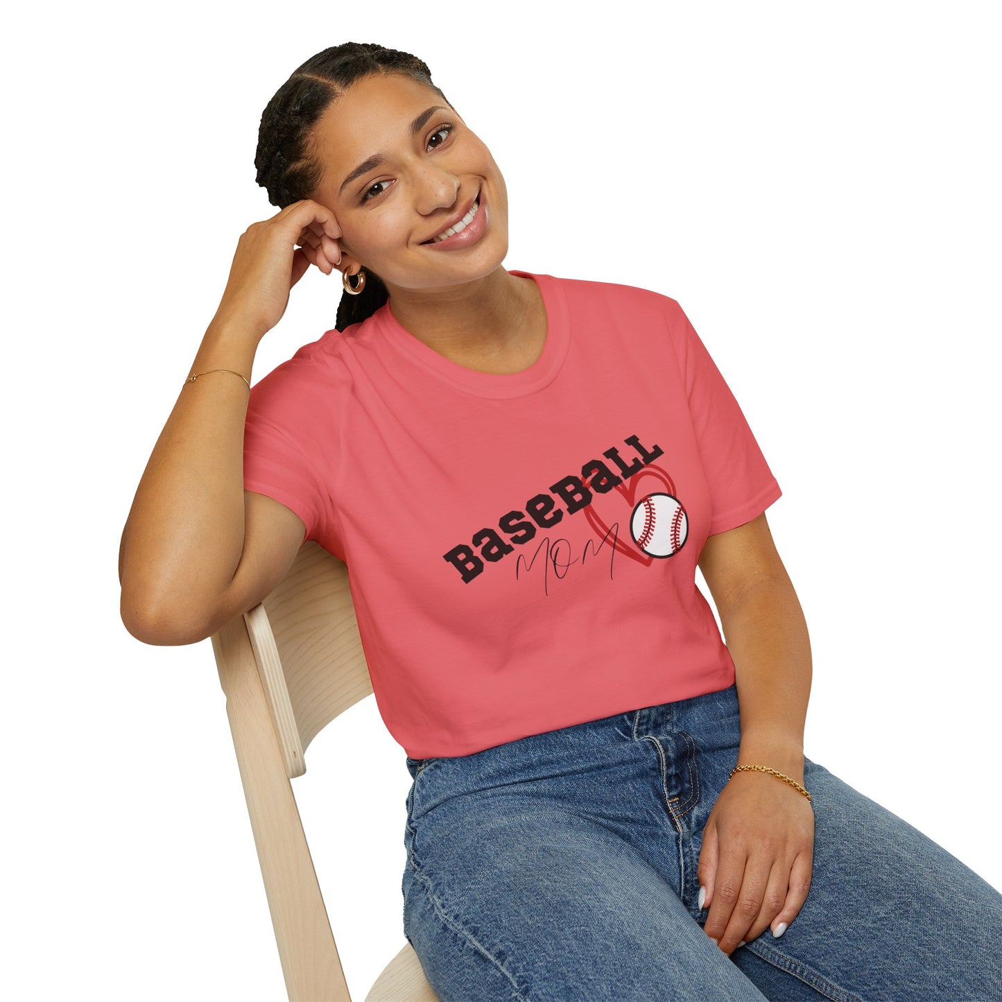 Baseball Mom Unisex Softstyle T-Shirt