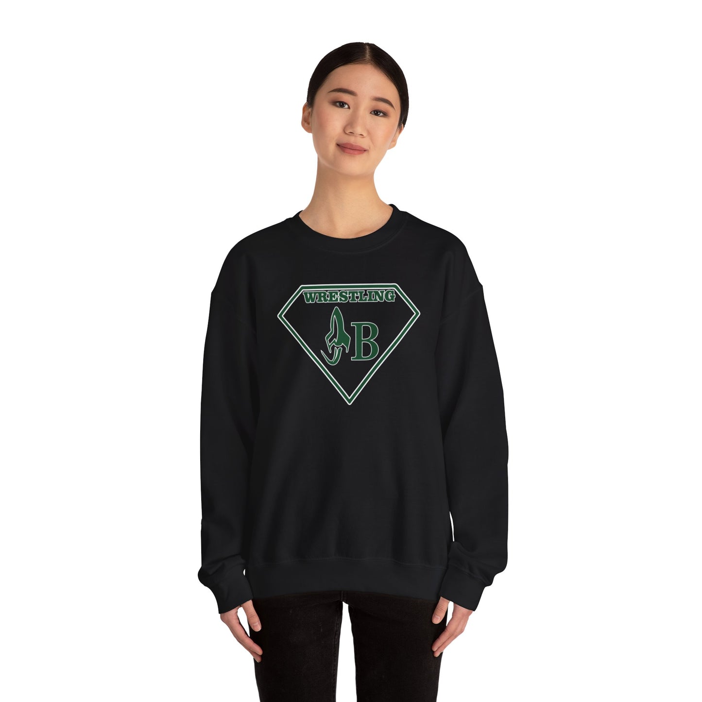 JB Wrestling Unisex Crewneck Sweatshirt - Comfortable Heavy Blend, Perfect for Fans and Athletes