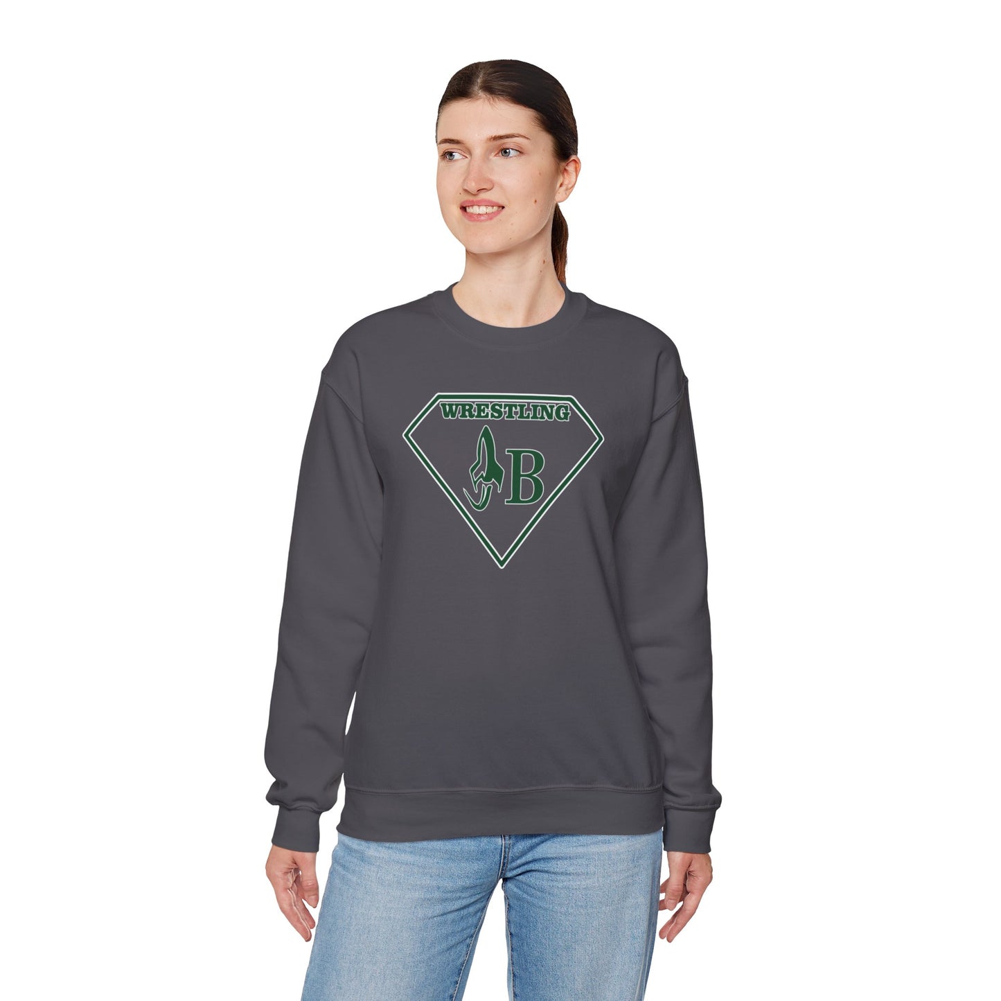 JB Wrestling Unisex Crewneck Sweatshirt - Comfortable Heavy Blend, Perfect for Fans and Athletes