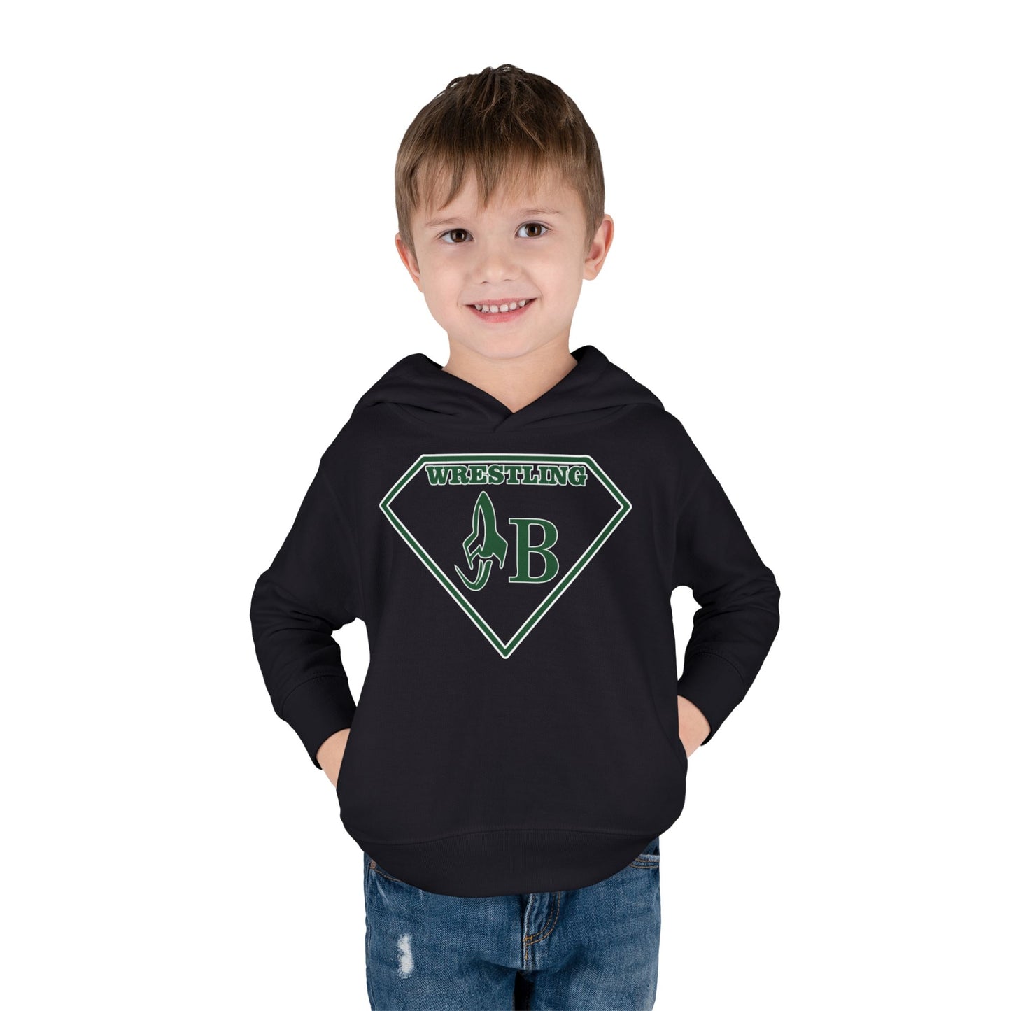 JB WRESTLING  Superhero Wrestling Toddler Hoodie - Fleece Pullover for Young Champions