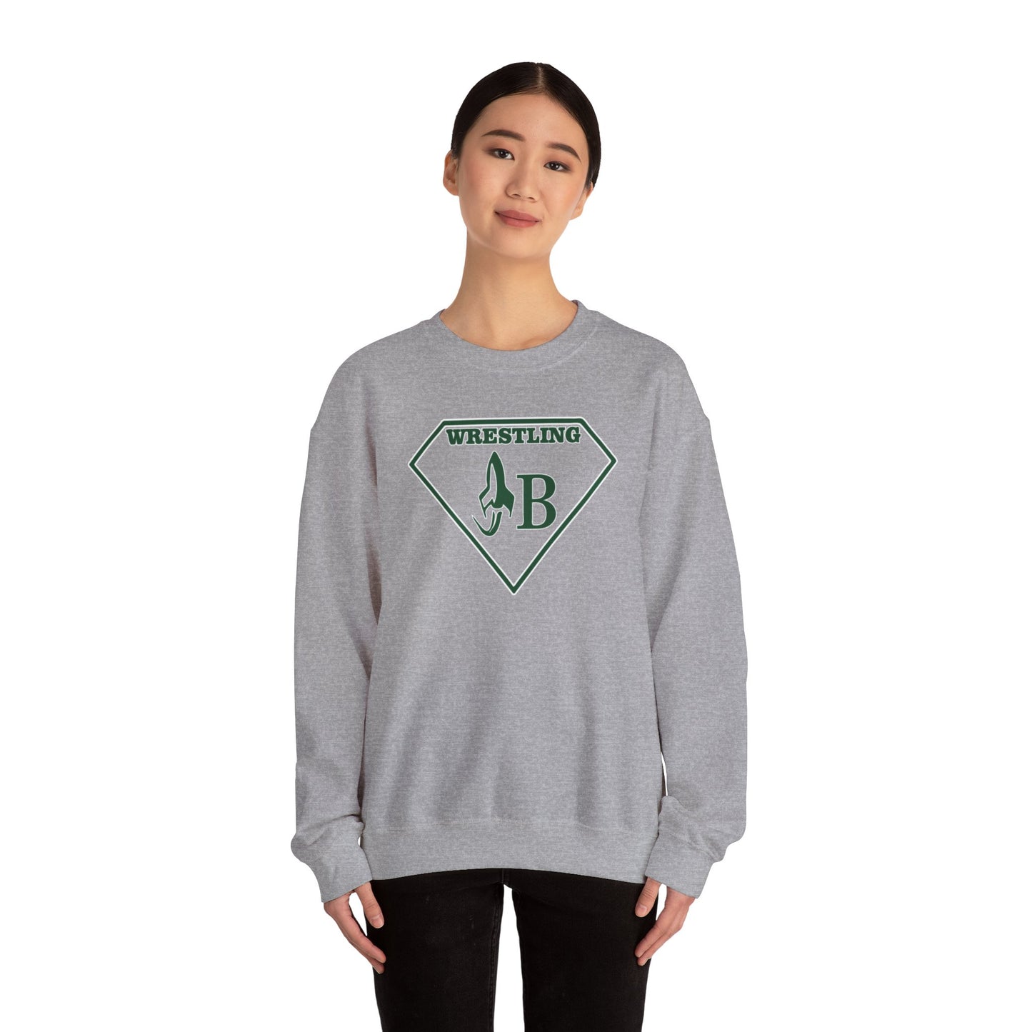 JB Wrestling Unisex Crewneck Sweatshirt - Comfortable Heavy Blend, Perfect for Fans and Athletes