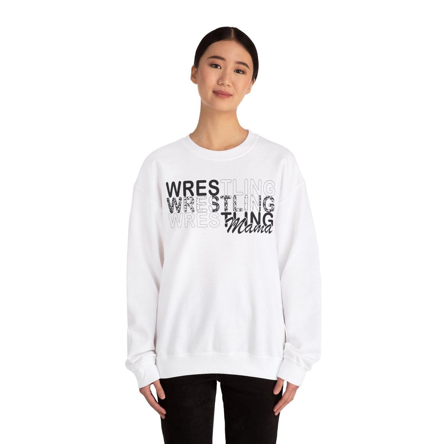 Wrestling Mama Unisex Heavy Blend™ Crewneck Sweatshirt