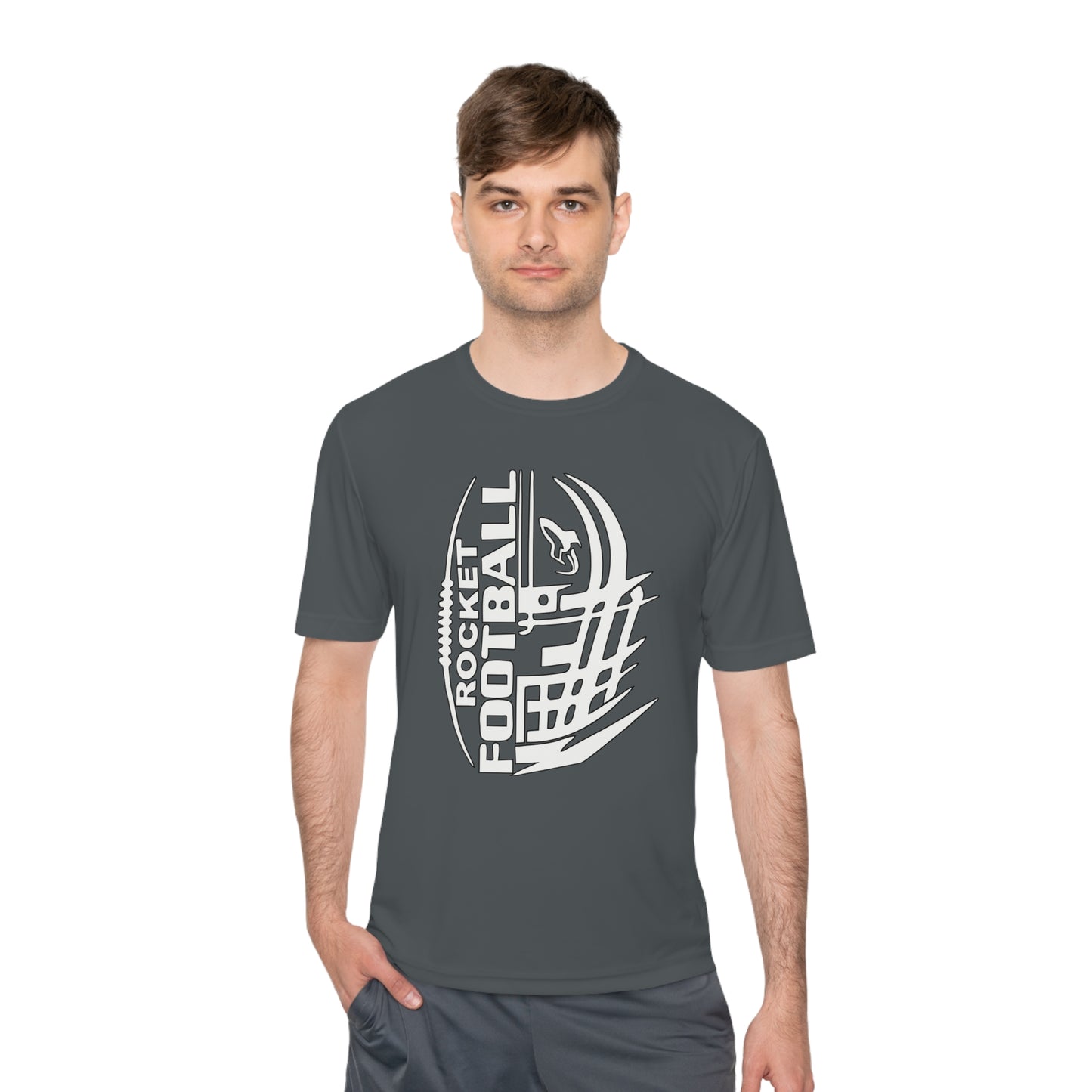 ROCKET FOOTBALL FACEMASK Unisex Moisture Wicking Tee