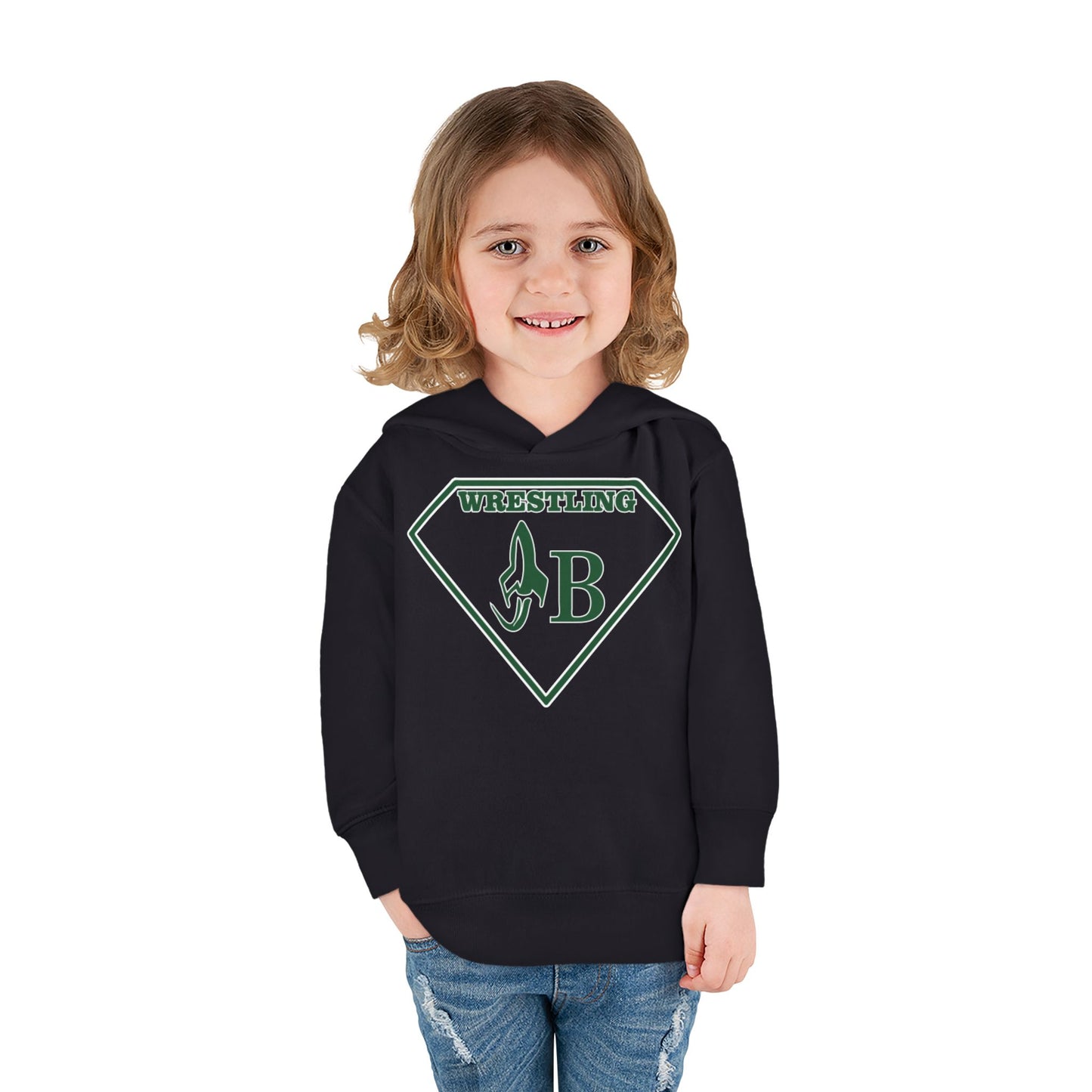 JB WRESTLING  Superhero Wrestling Toddler Hoodie - Fleece Pullover for Young Champions