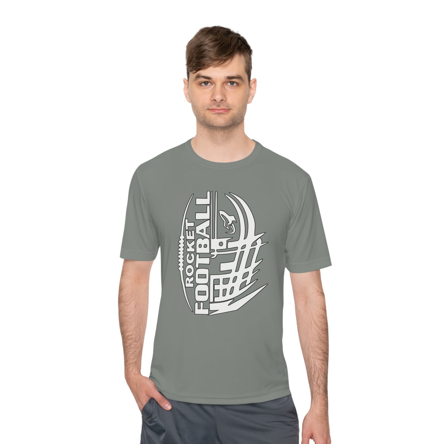 ROCKET FOOTBALL FACEMASK Unisex Moisture Wicking Tee