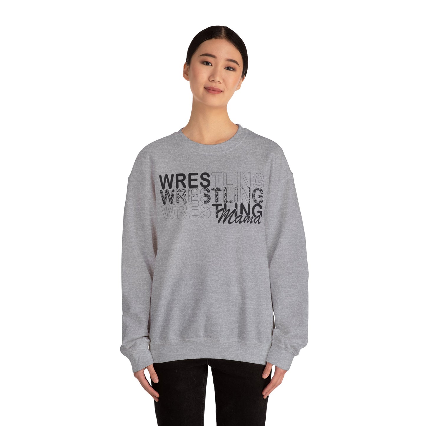 Wrestling Mama Unisex Heavy Blend™ Crewneck Sweatshirt