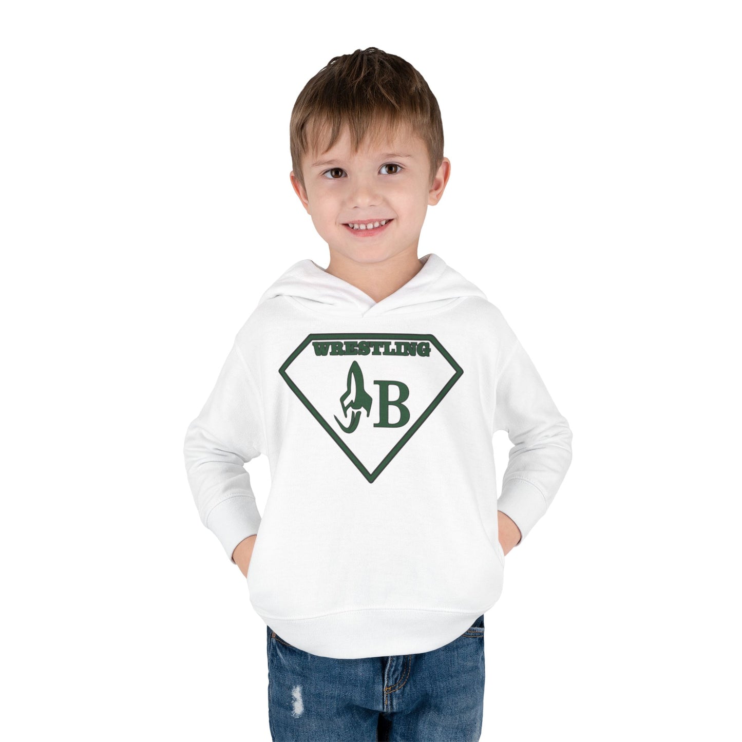 JB WRESTLING  Superhero Wrestling Toddler Hoodie - Fleece Pullover for Young Champions