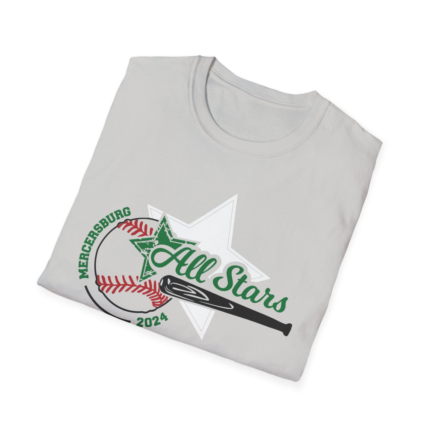 FRONT ONLY!  Mercersburg Allstars Unisex Softstyle T-Shirt